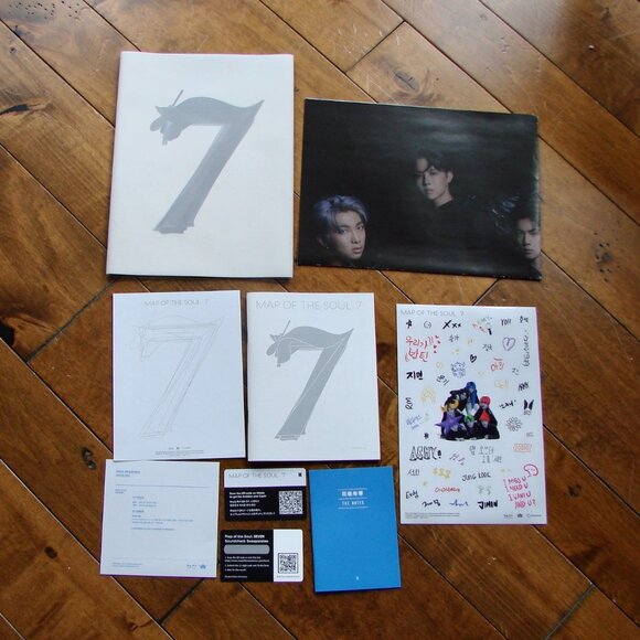 BTS Map Of The Soul 7 Version 2 CD Excellent Box Set Posters Stickers NEW - Picture 4 of 9